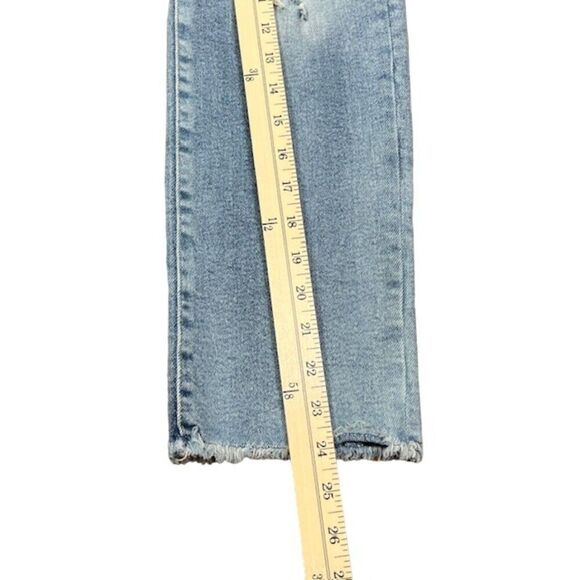 Kendall + Kylie Super High Distressed Skinny Jeans Medium Light Wash Size 28 - Picture 4 of 9